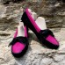 Women's 2-Tone Suede Soft Sole Moccasin